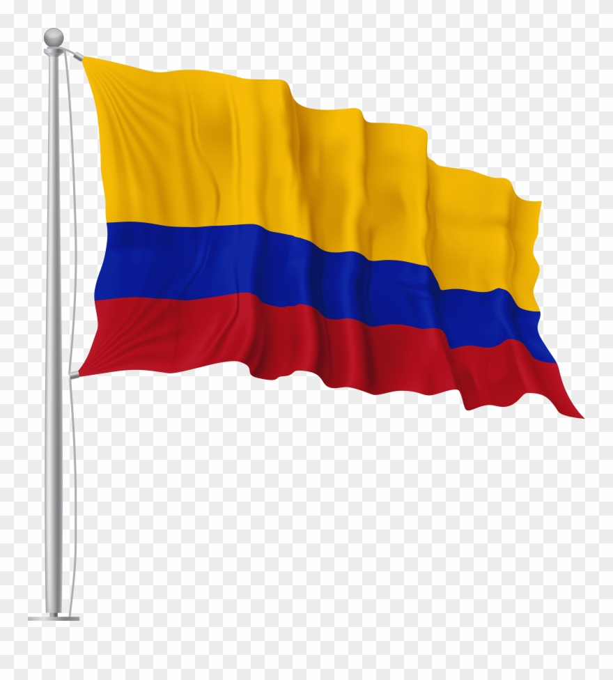 Colombia Waving Flag Png Image Clipart