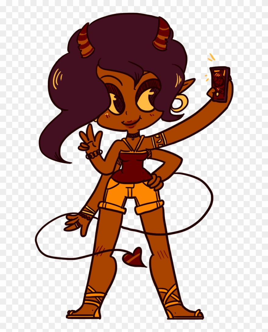 Selfie Demon Clipart