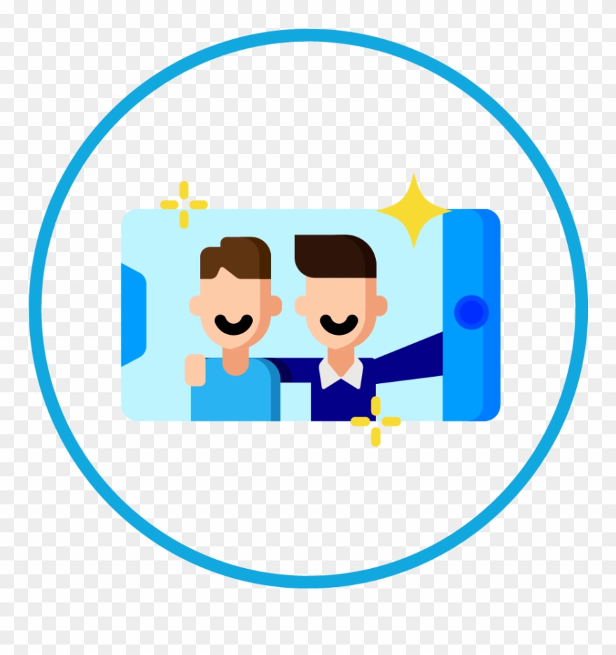 A Selfie Or Video To Show Support Clipart