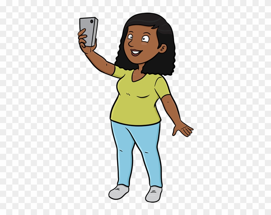 Taking A Selfie Clipart