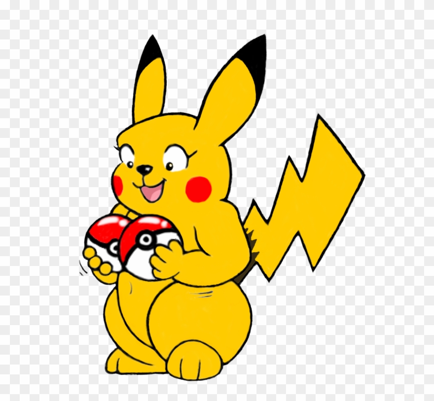 Pikachu Pokeballs Clipart