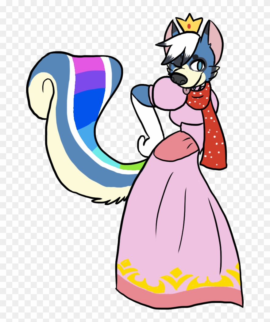 Flakko As Princess Peach Clipart