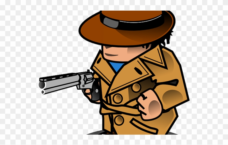 Gun Clipart Detective - Png Download
