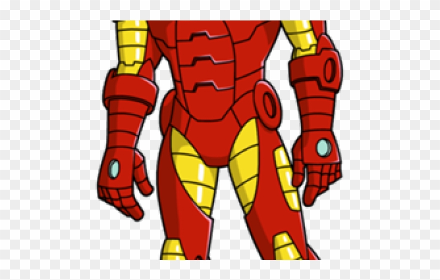 Iron Man Clipart Cartoon Muscle Man - Png Download