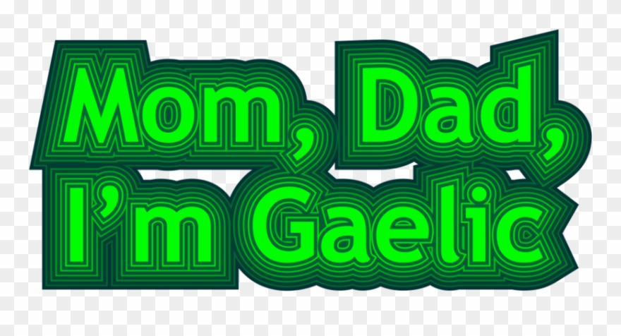 Mom Dad I'm Gaelic T-shirt Clipart
