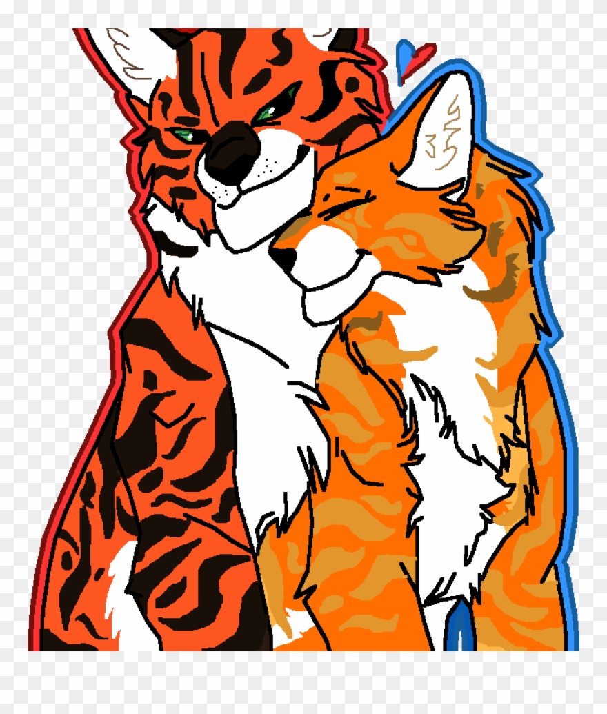 My Mother And Father, Vixenfur And Redpelt Clipart