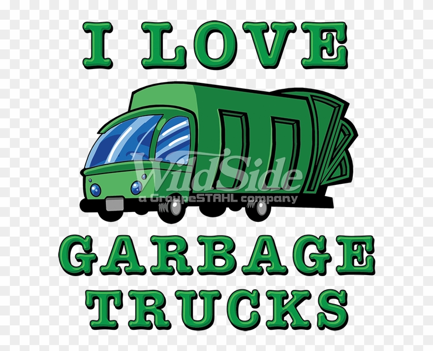 I Love Garbage Trucks Clipart