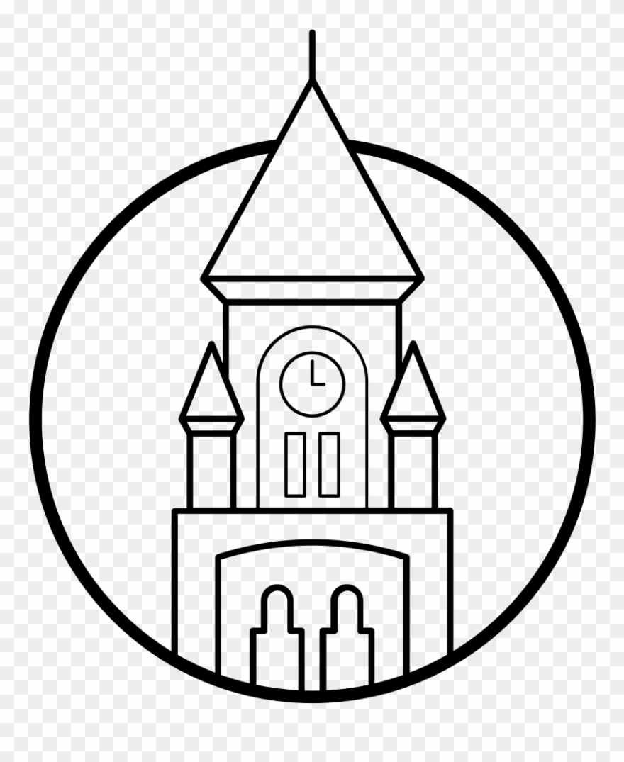 University Church St Mary The Virgin Coloring Page Clipart
