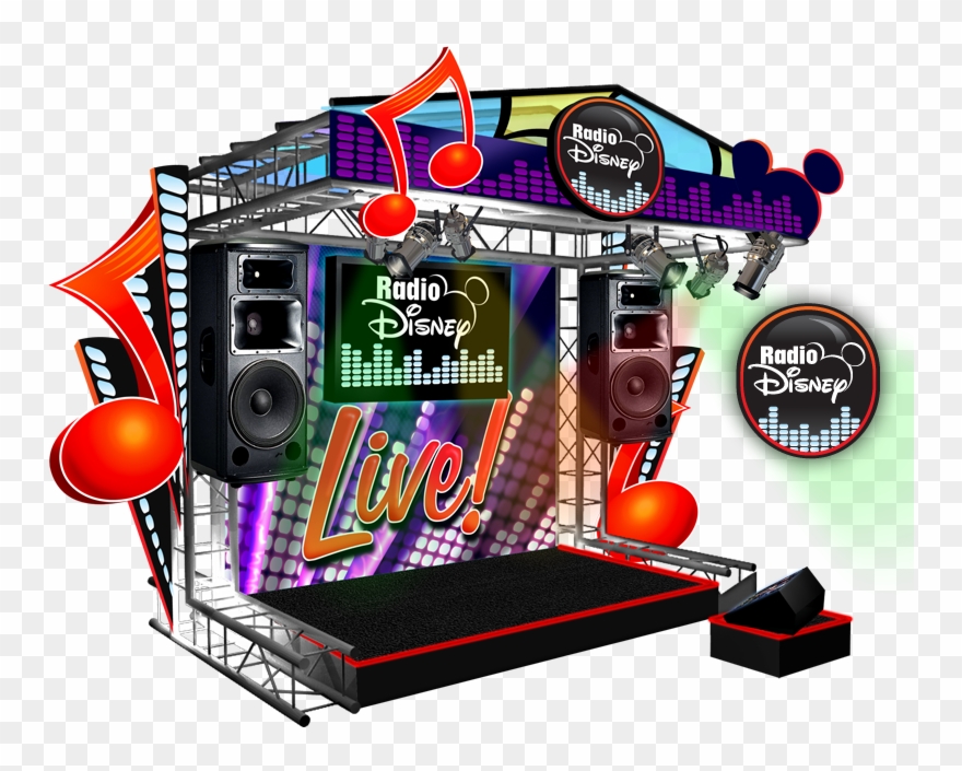 Radio Disney Karaoke Stage Concept Art Clipart