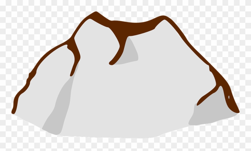 Clipart Of Mountain, Mountain On And Composite Volcano - Png Download