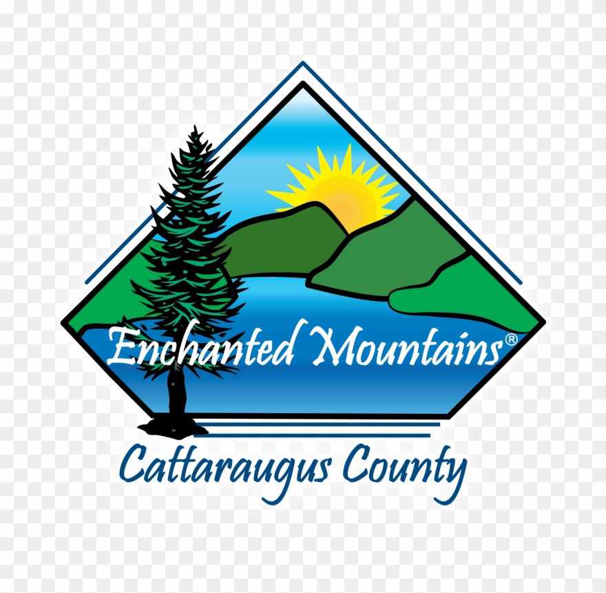 Enchanted Mountains Logo With Glow Clipart