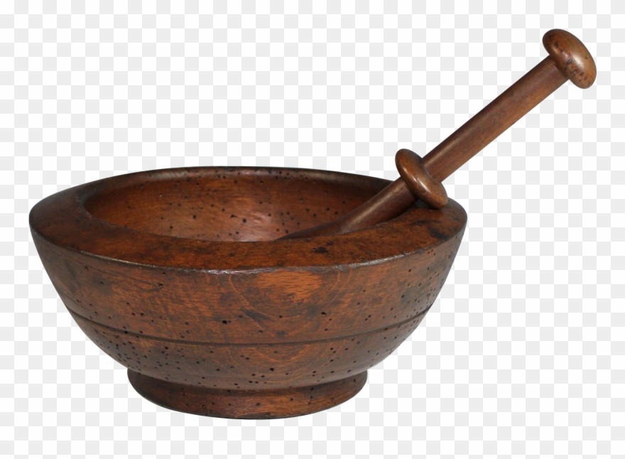Antique French Wood And Pestle Juliet Jones Clipart