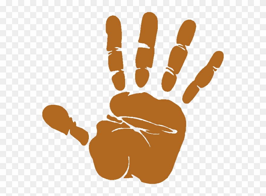 Bronze-handprint Copy Clipart