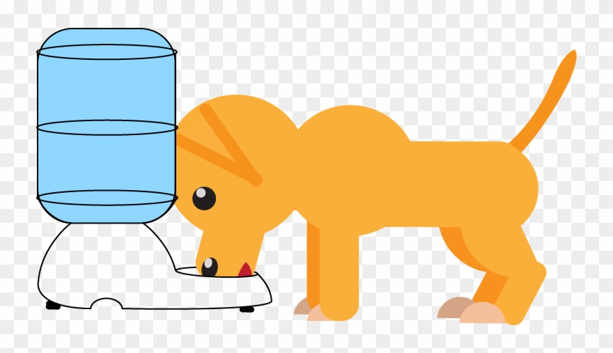 A Large Dog Water Dispenser Is A Wonderful Way To Ensure Clipart