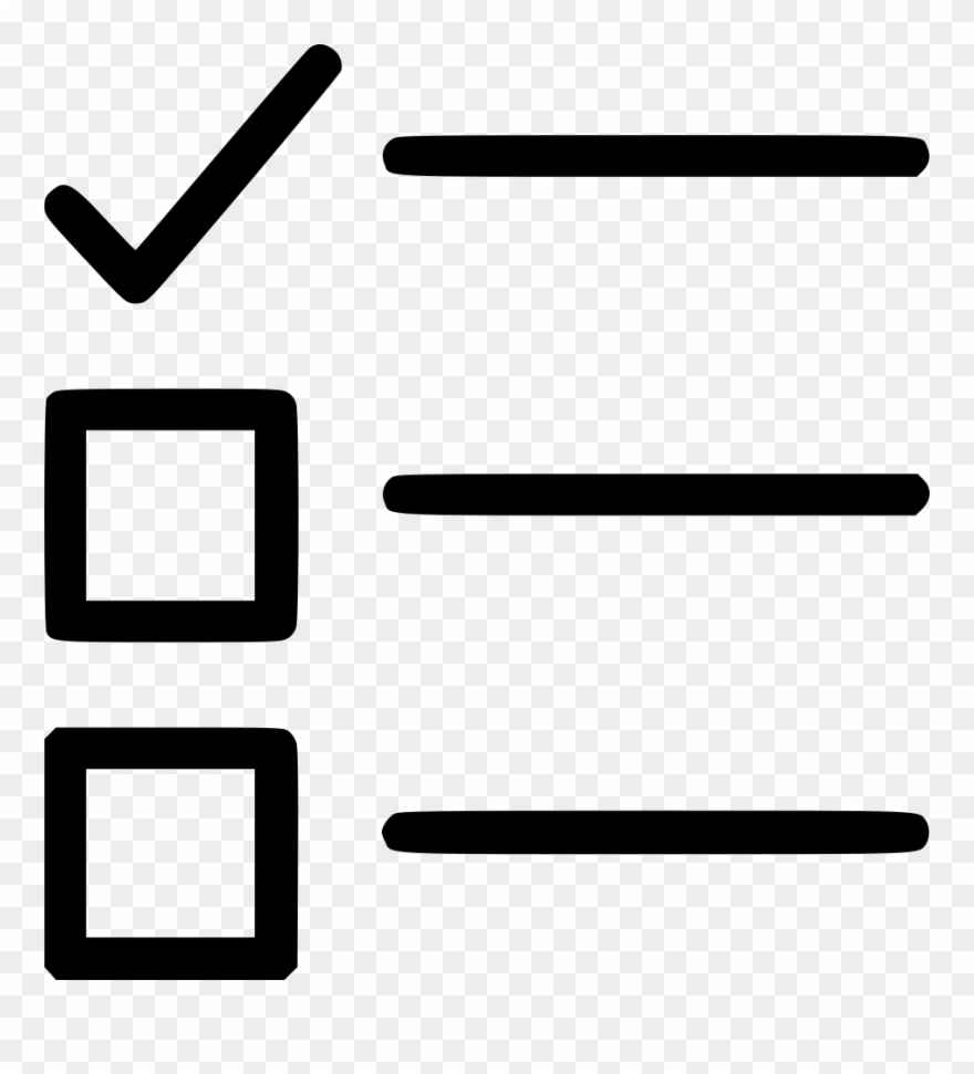 List Checkbox Todo Done Comments Clipart