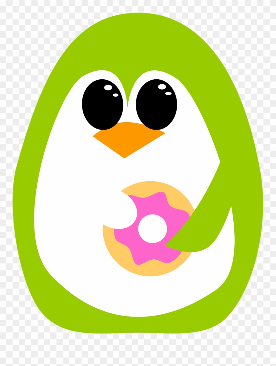 Doughnut Clipart Green - Png Download