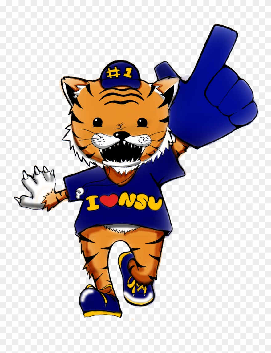 Tiger Bob [nsu Scuaa Mascot] Clipart