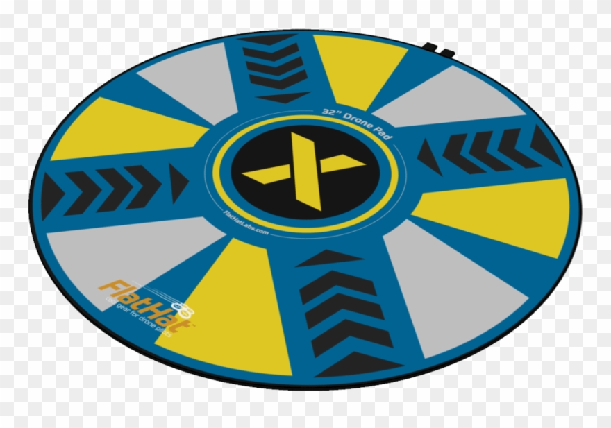 Flathat 32" Drone Landing Pad Clipart