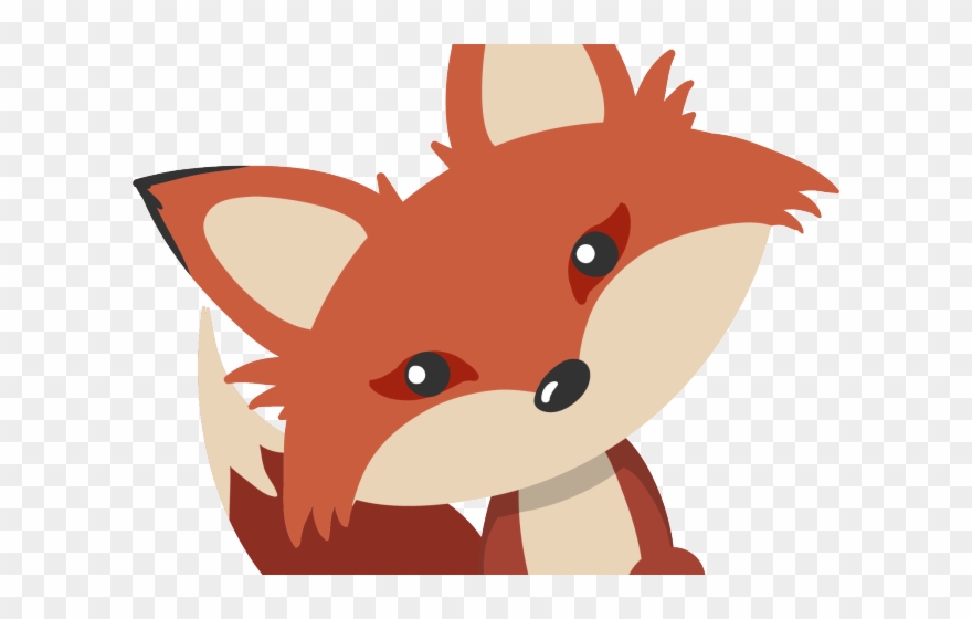 Red Fox Clipart Cartoon - Png Download