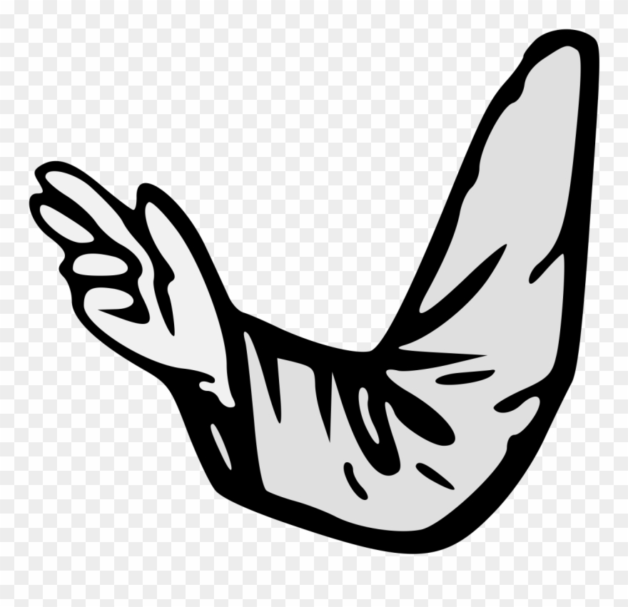 Arm Vested Fesswise With A Hand Of Benediction Clipart
