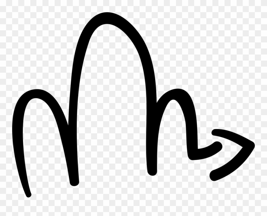 Scribble Right Arrow Comments Clipart