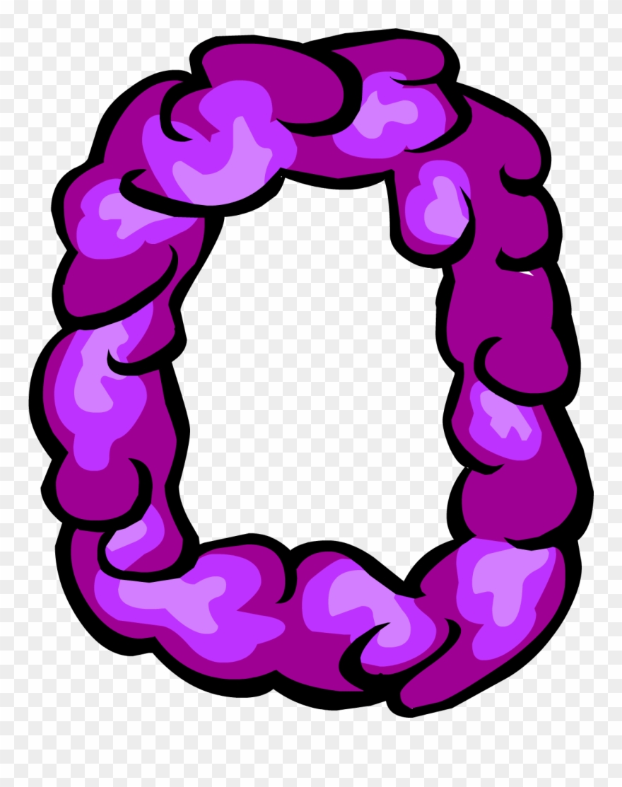 Club Penguin Blue Lei Clipart