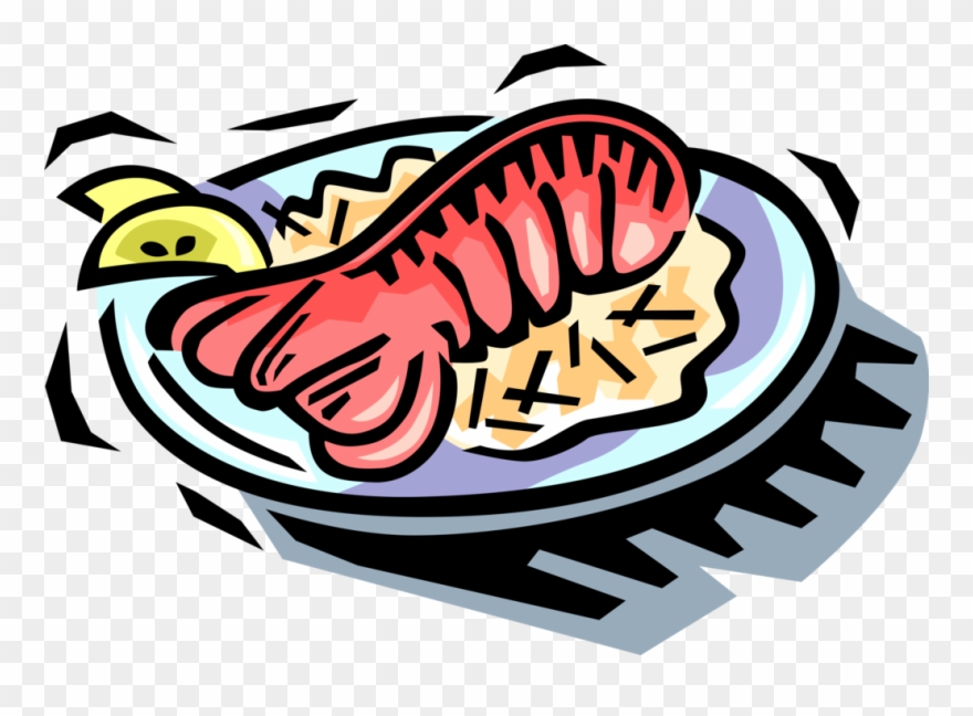 Vector Illustration Of Clawed Lobster Shellfish Marine Clipart