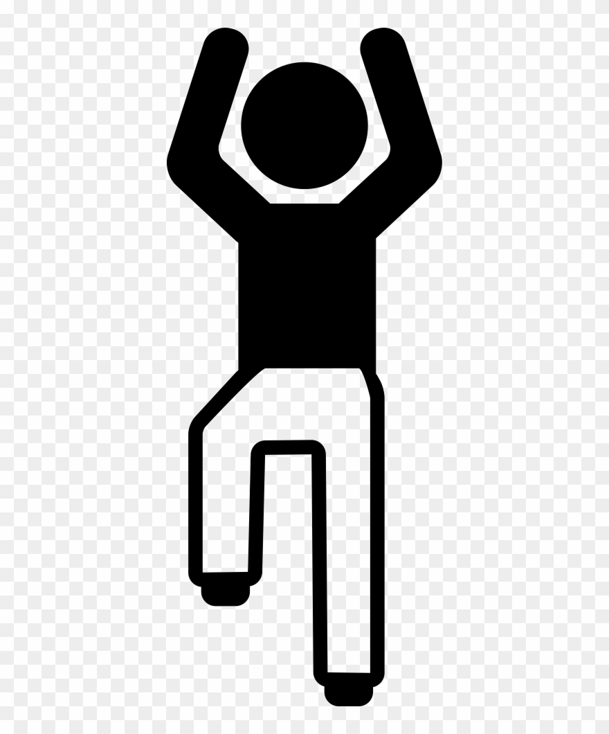 Boy Flexing Arms And One Leg Comments Clipart