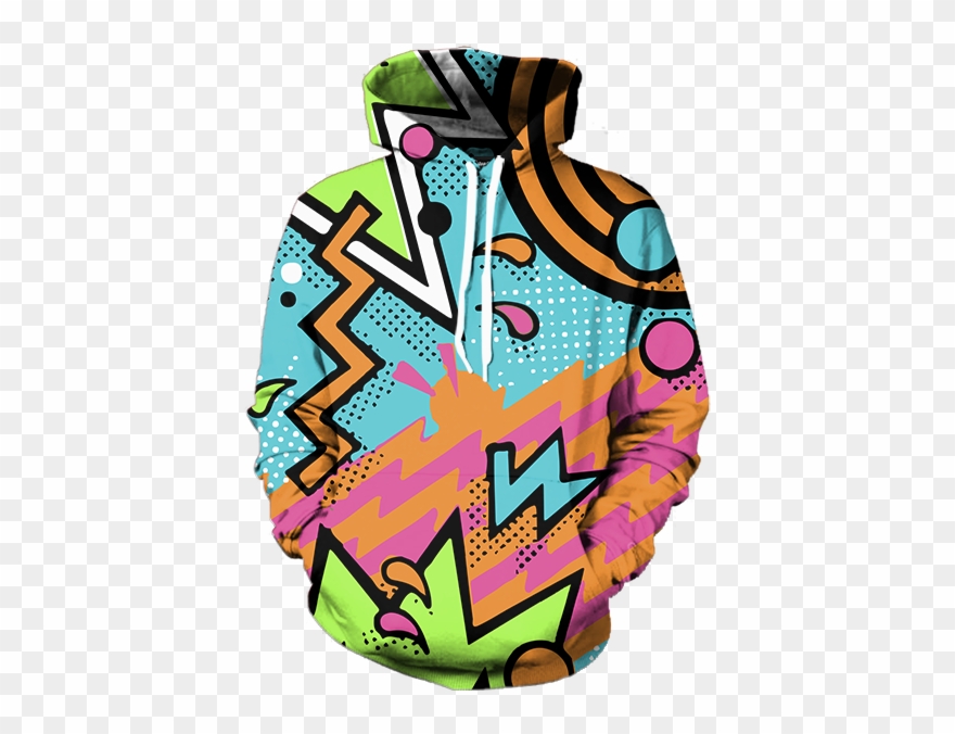 90s Party Hoodie Clipart