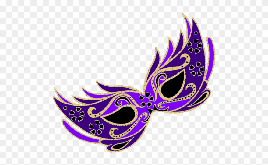 Download Mask Clipart Purple - Masquerade Mask With Transparent