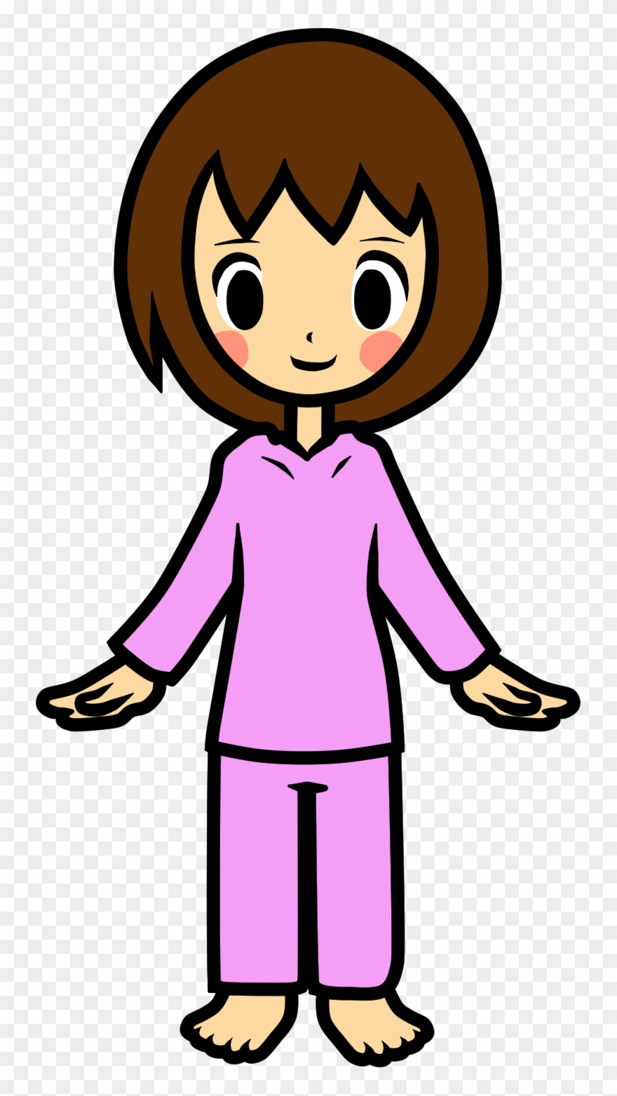 Kids In Jpg - Pajama Girl Rhythm Heaven Clipart