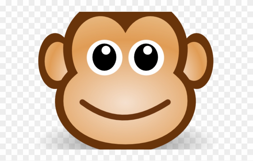 Mask Clipart Happy - Cara De Mono Animado - Png Download