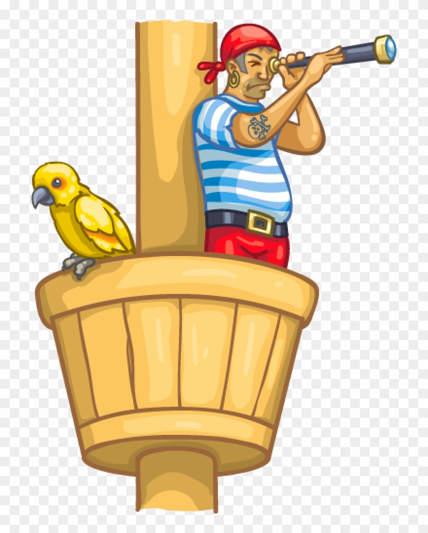 Crow's Nest - Pirate Crows Nest Clipart - Png Download