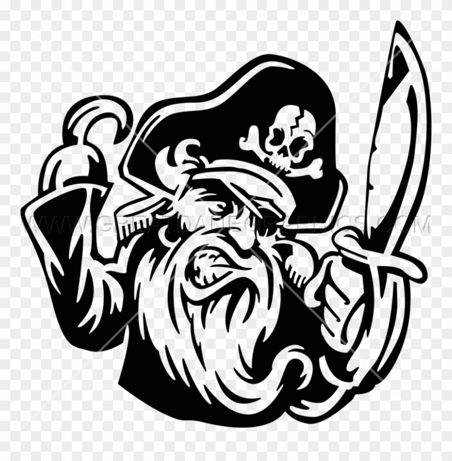 Pirate With Hook Production - Pirate With Hook Drawing Clipart