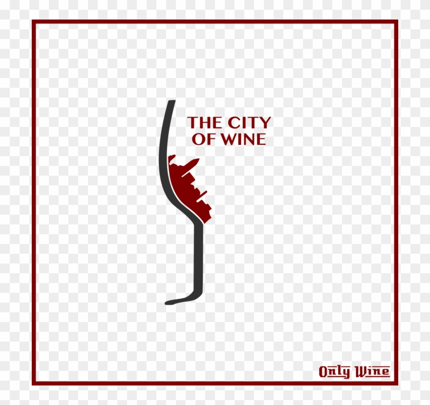 Wine Logo Brand Grape City - Clip Art - Png Download
