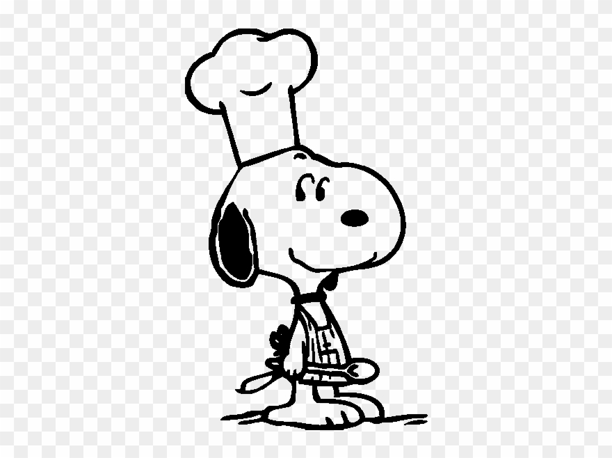 Snoopy Clipart Chef - Snoopy Chef - Png Download