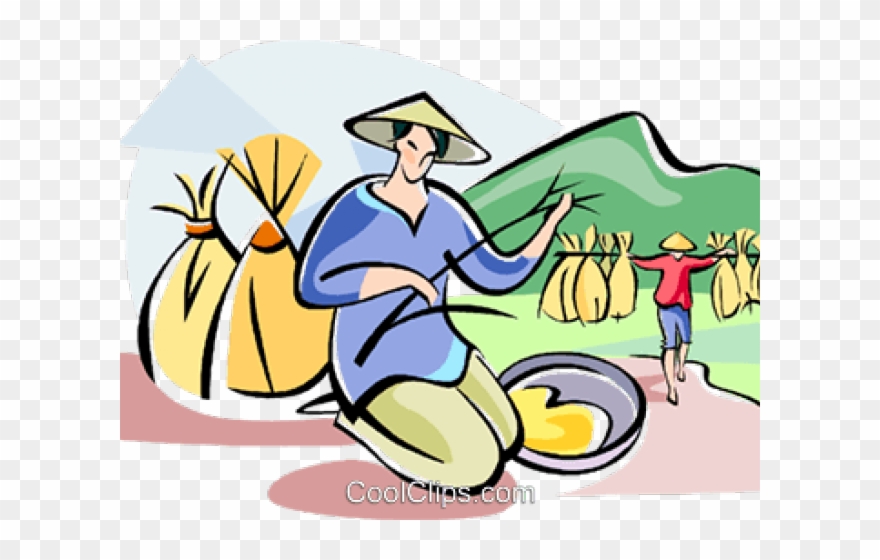 Farmer Huge Freebie Download For Powerpoint - Chinese Farmer Clipart - Png Download