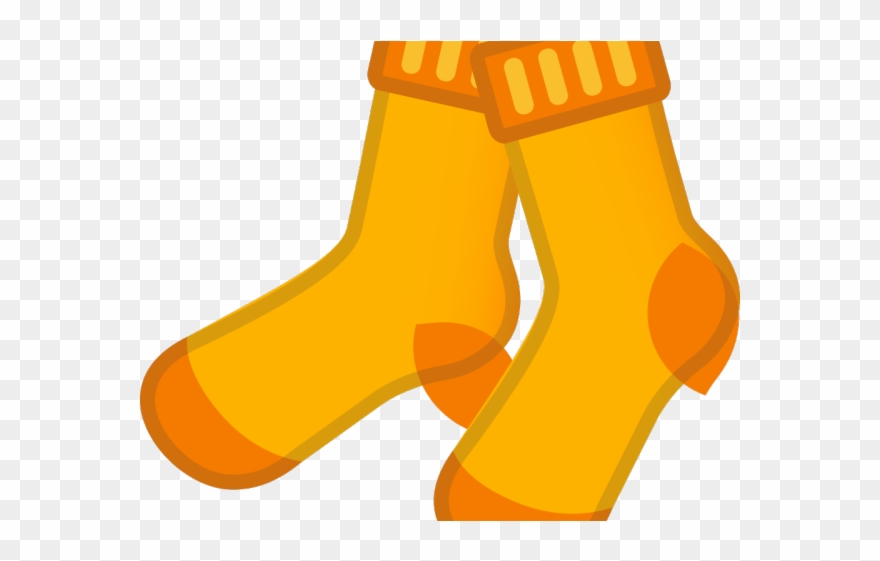 Socks Clipart Orange Objects - Socks Icon Png Transparent Png