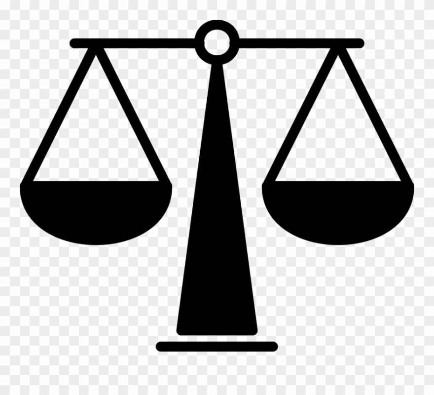 Lawyer Clipart Legal Right - Balance Droit - Png Download