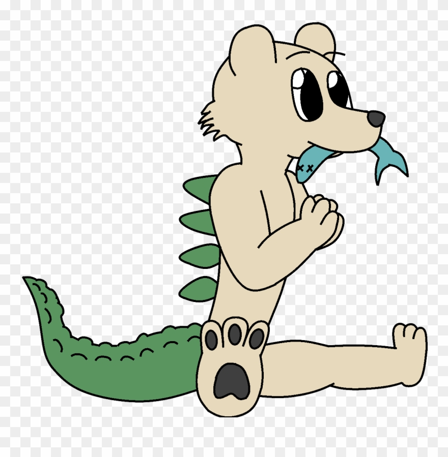 Alligator Hybrid Weasyl Bearalligator - Alligator Bear Clipart