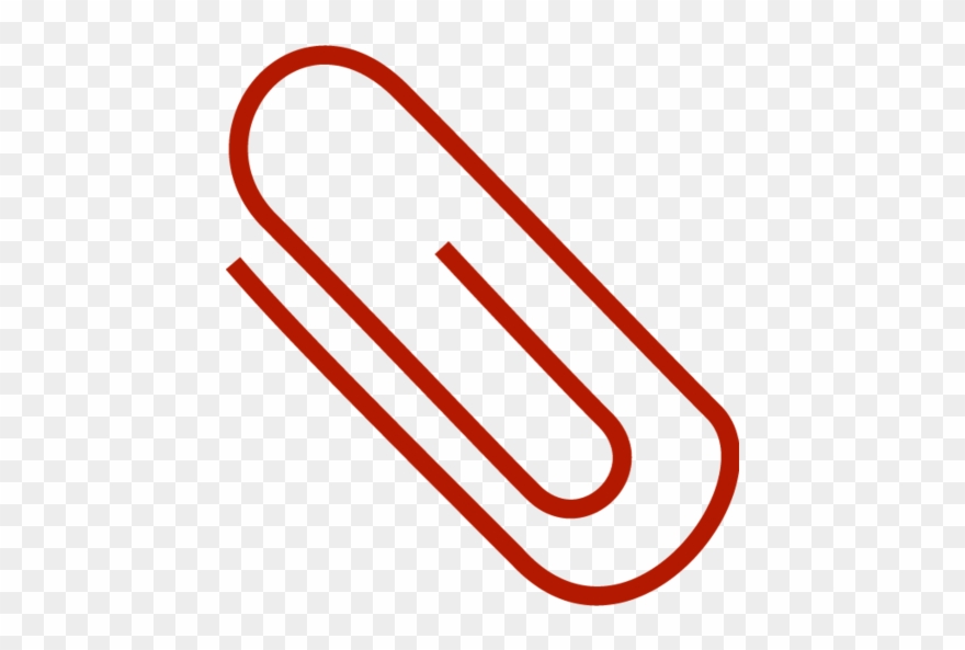 Paper Clip - Line Art - Png Download