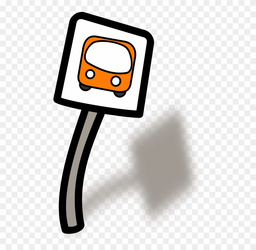 Funny Bus Stop - Bus Stop Clipart - Png Download
