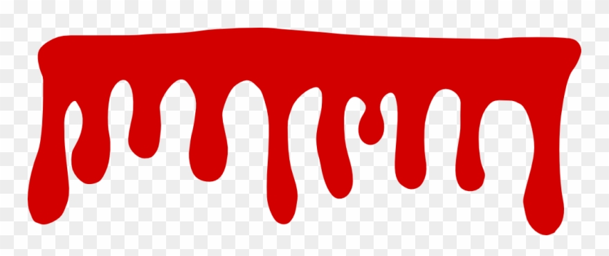 Vector Black And White Blood Drip Clipart - Clip Art Blood Drips - Png Download