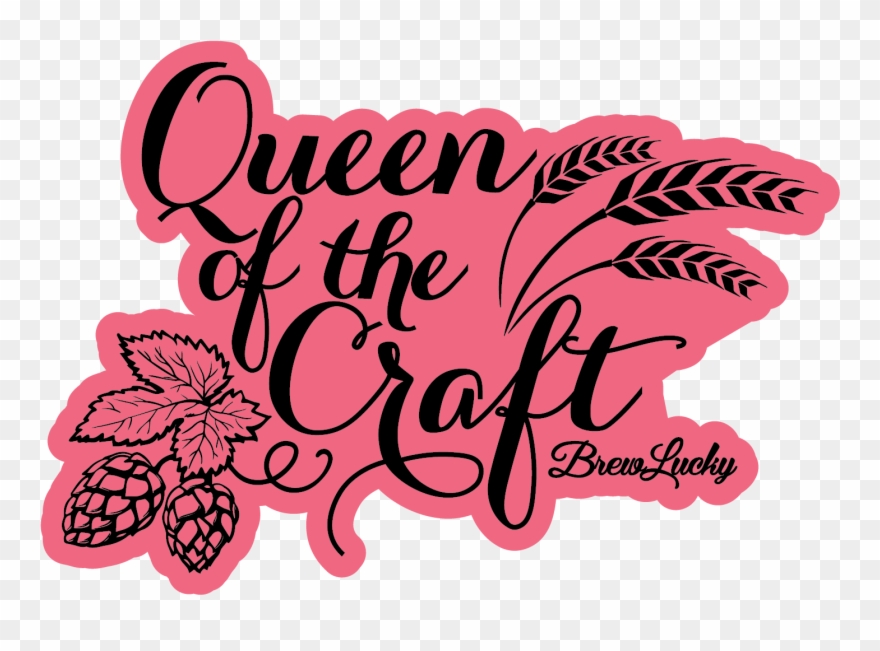 Queen Of The Craft Sticker Brew Lucky - Amazing Grace Sheet Music Design 3 X Inch Wood Lithograph Clipart