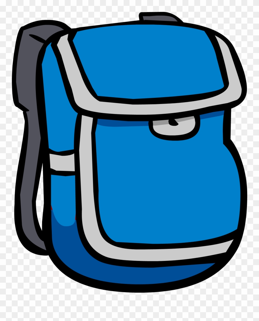 Backpack Clipart Blue Backpack - Red Backpack Clip Art - Png Download