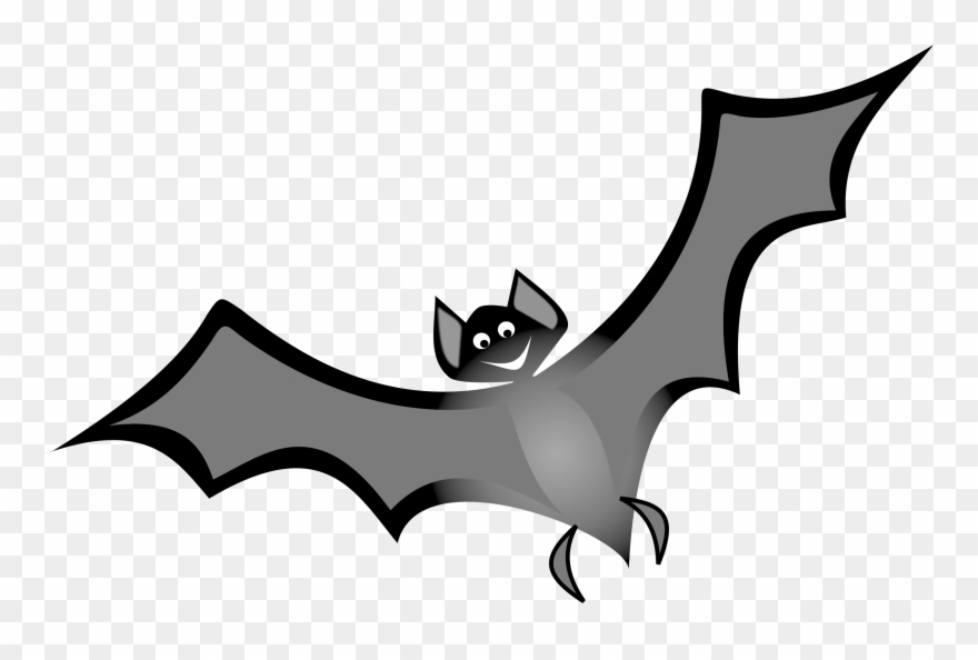 Vampire Bat Sortie Nocturne - Flying Bats Clip Art - Png Download