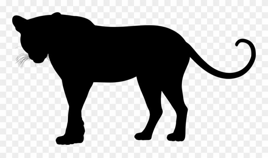 Leopard Felidae Cheetah Black Panther Jaguar - Leopard Silhouette Clipart