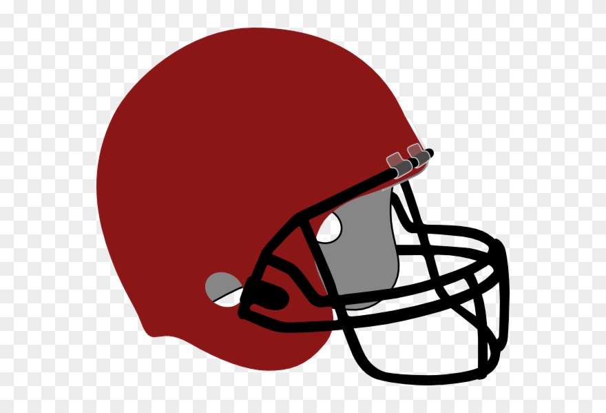 Collection Of Red Football Helmet Clipart High Quality, - Maroon Football Helmet Clip Art - Png Download