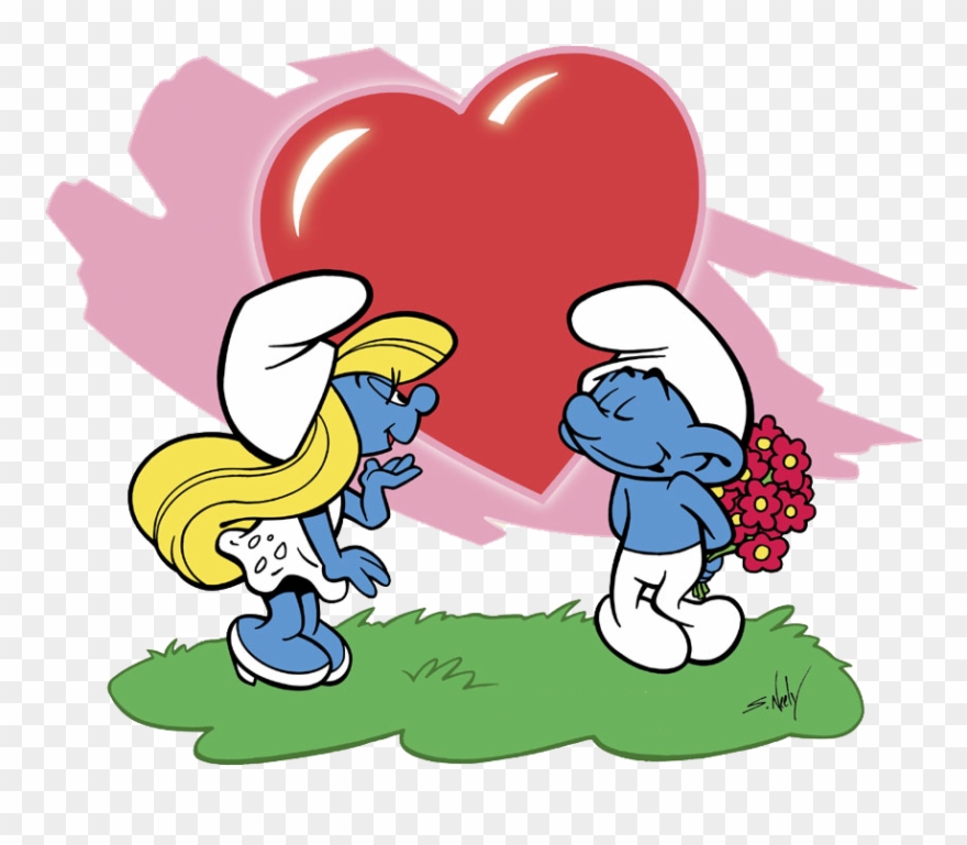 The Drama And Role Play And The Acting Corner - Smurf Love Clipart