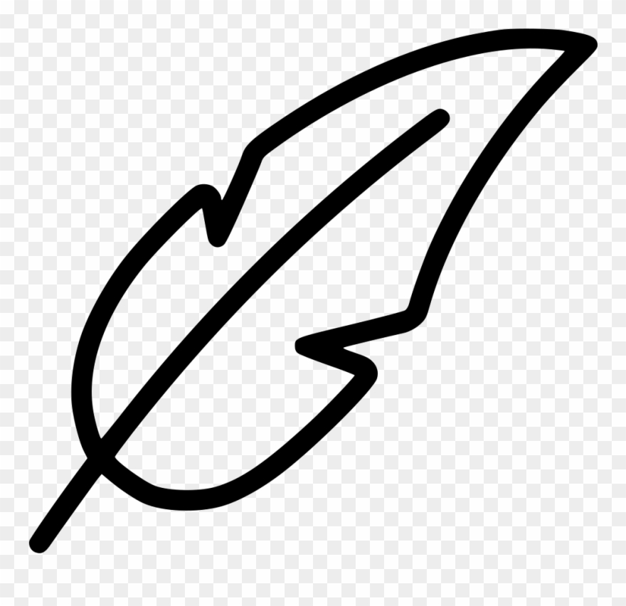 Feather Poem Muse Tool Svg Png Icon - Feather Icon Png Blue Clipart